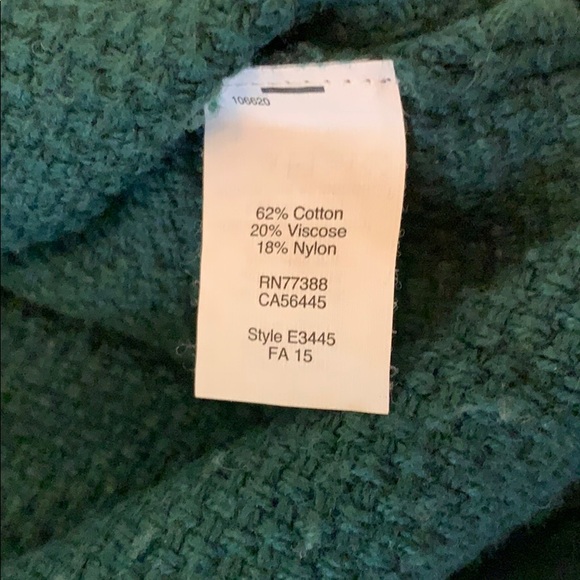 Madewell: forest green high-low sweater - Picture 7 of 7